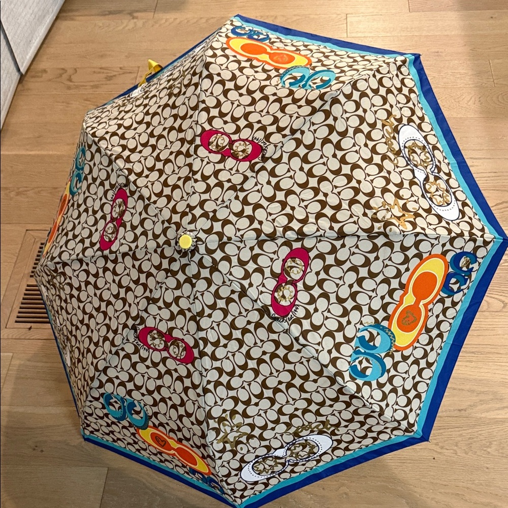 Coach Multicolor Patterned Umbrella - image 1